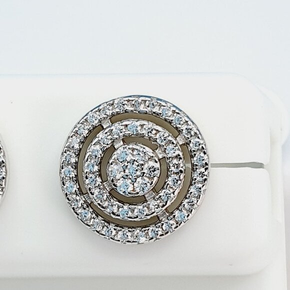 925 Sterling Silver Cubic Zirconia Earrings, U19254839 - Picture 10 of 11